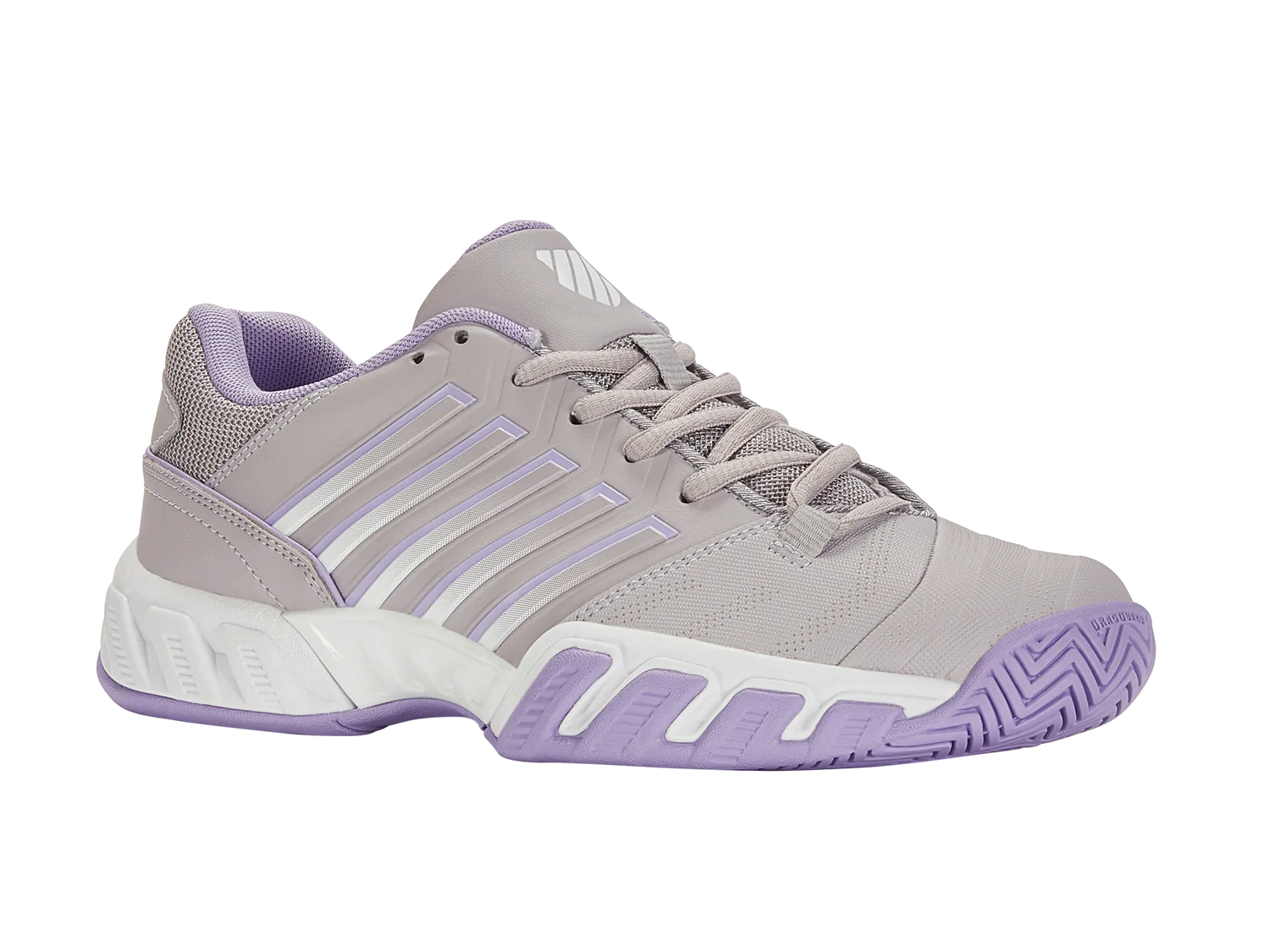 K-Swiss Women's Bigshot Light 4 Tennis Shoes in Raindrops/White/Purple Rose