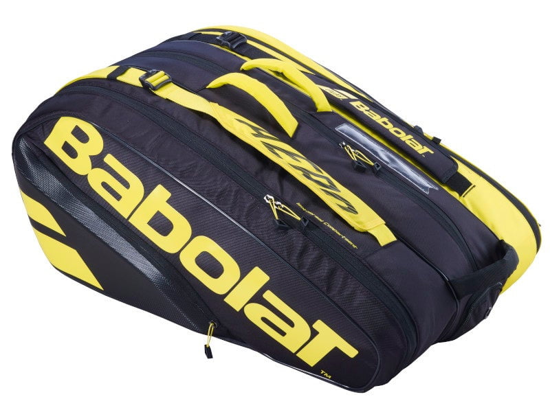 Babolat Pure Aero 12 Raquet Bag Black/Yellow - Bag - Babolat - ATR Sports