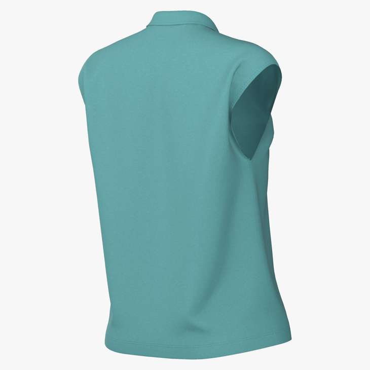 Nike Women's Court Dri Fit Victory Top in Washed Teal/White