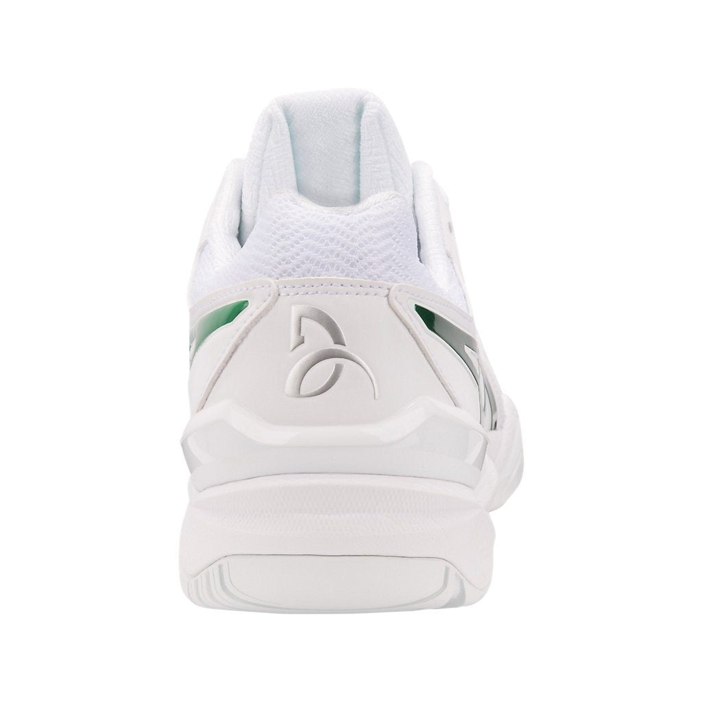 Asics Mens Gel-Resolution Novak Court Tennis Shoes in White/Green - atr-sports