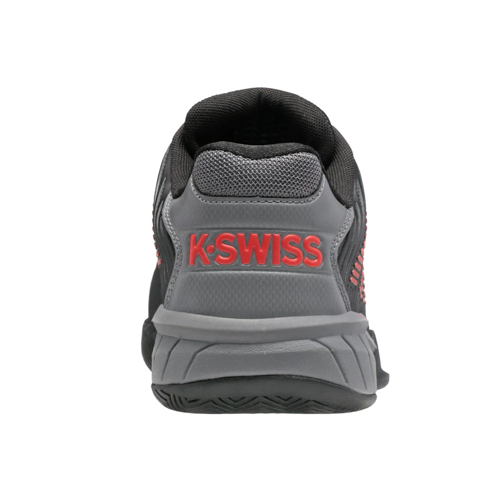 K-Swiss Men's Hypercourt Express 2 Tennis Shoes in Black/Grey/Orange