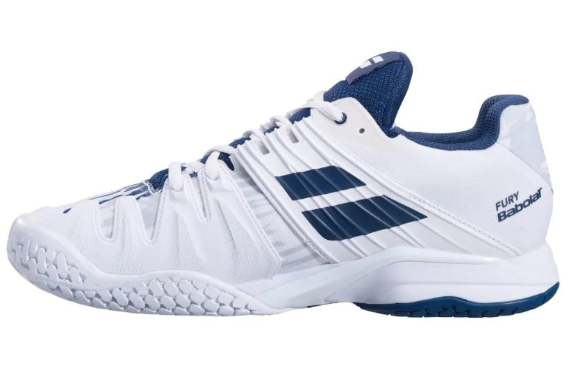 Babolat Propulse Fury All Court Tennis Shoes in White/Blue