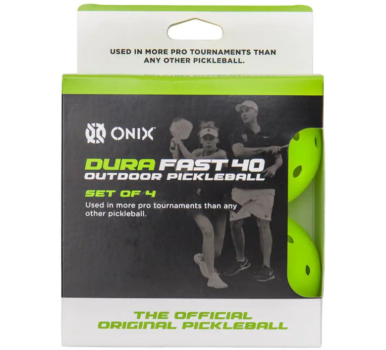 Onix Dura Fast 40 Outdoor Pickleball- 4 ball pack