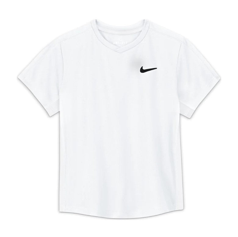 Nike Boy's Court Dri-FIT Victory Top in White