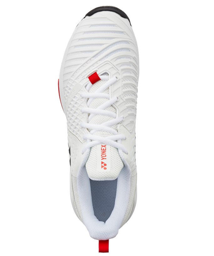 Yonex Power Cushion Sonicage 3 Men's Tennis Shoe in White/Red