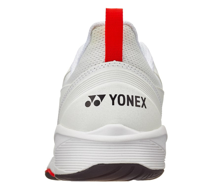 Yonex Power Cushion Sonicage 3 Men's Tennis Shoe in White/Red