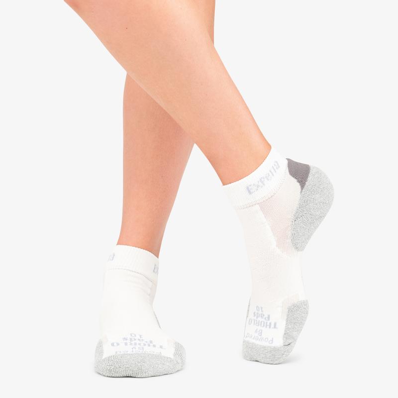 Thorlos Experia TECHFIT Light Cushion Ankle Sock (White)