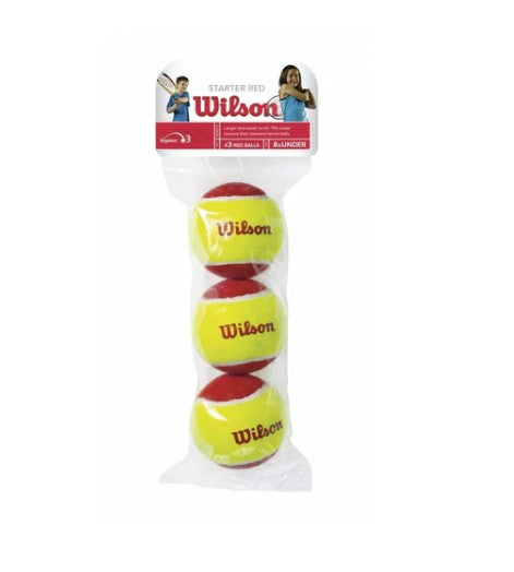 Wilson Starter Red - 3 Tennis Ball Pack