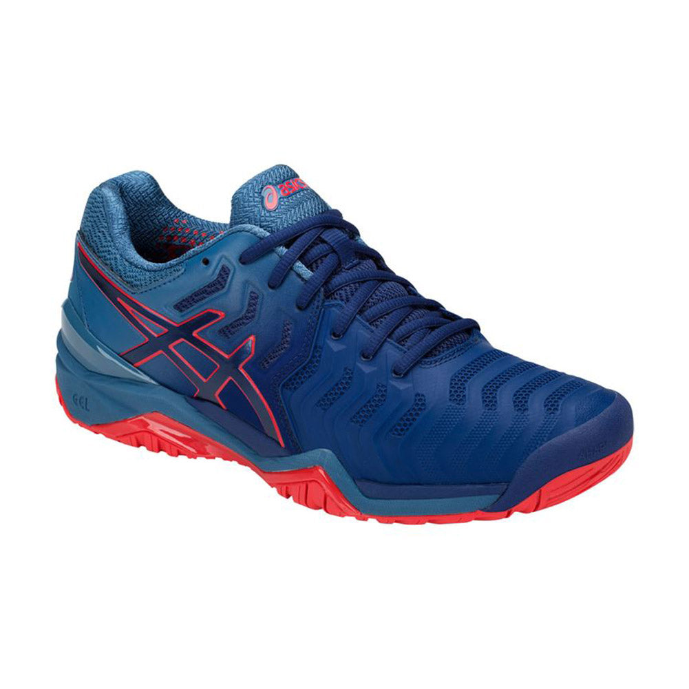 Asics Men's Gel-Resolution 7 Tennis Shoes in Blue Print/Blue Print - atr-sports