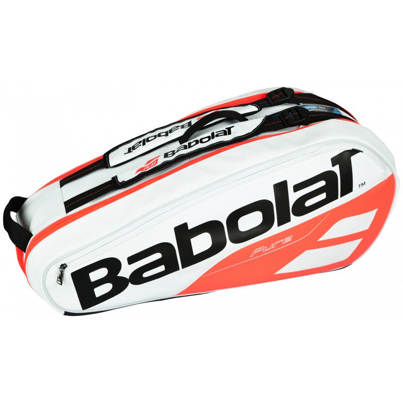 Babolat RH X 6 Pure Strike Racquet Bag in White Red - atr-sports