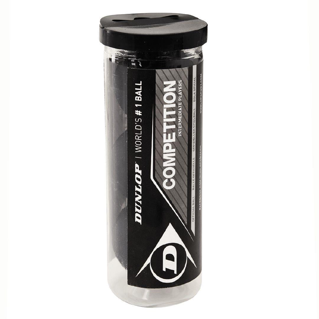 Dunlop Competition Squash 3 Ball Tube - atr-sports