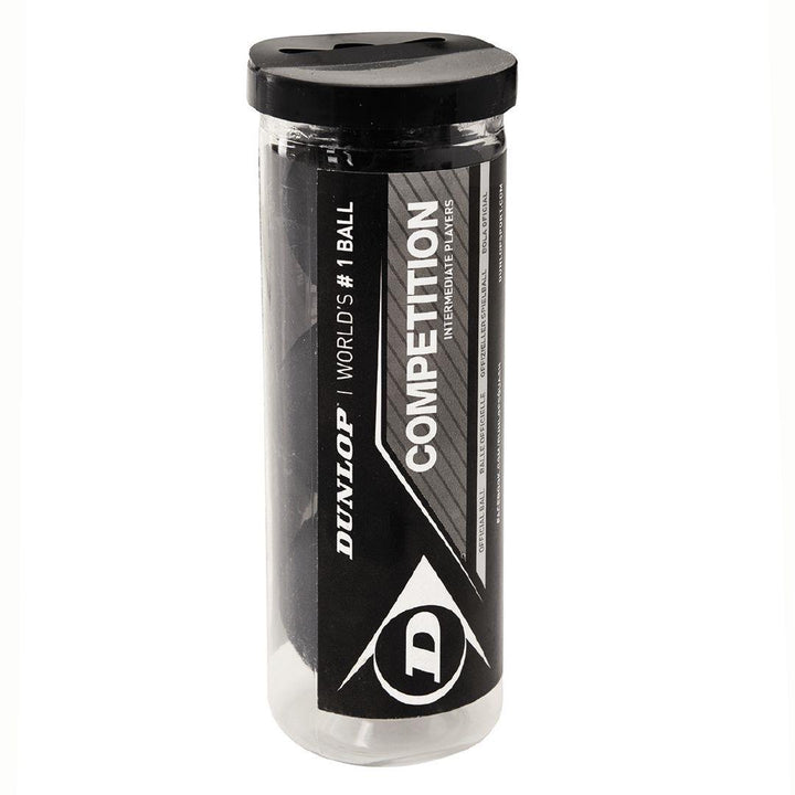 Dunlop Competition Squash 3 Ball Tube - atr-sports