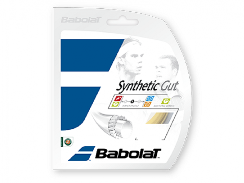 Shop Babolat Synthetic Gut 17 Tennis String in Natural Packet