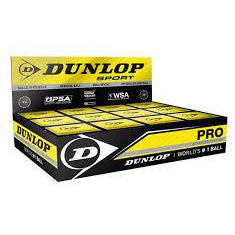 Dunlop Pro Squash Balls -1 Dozen - atr-sports