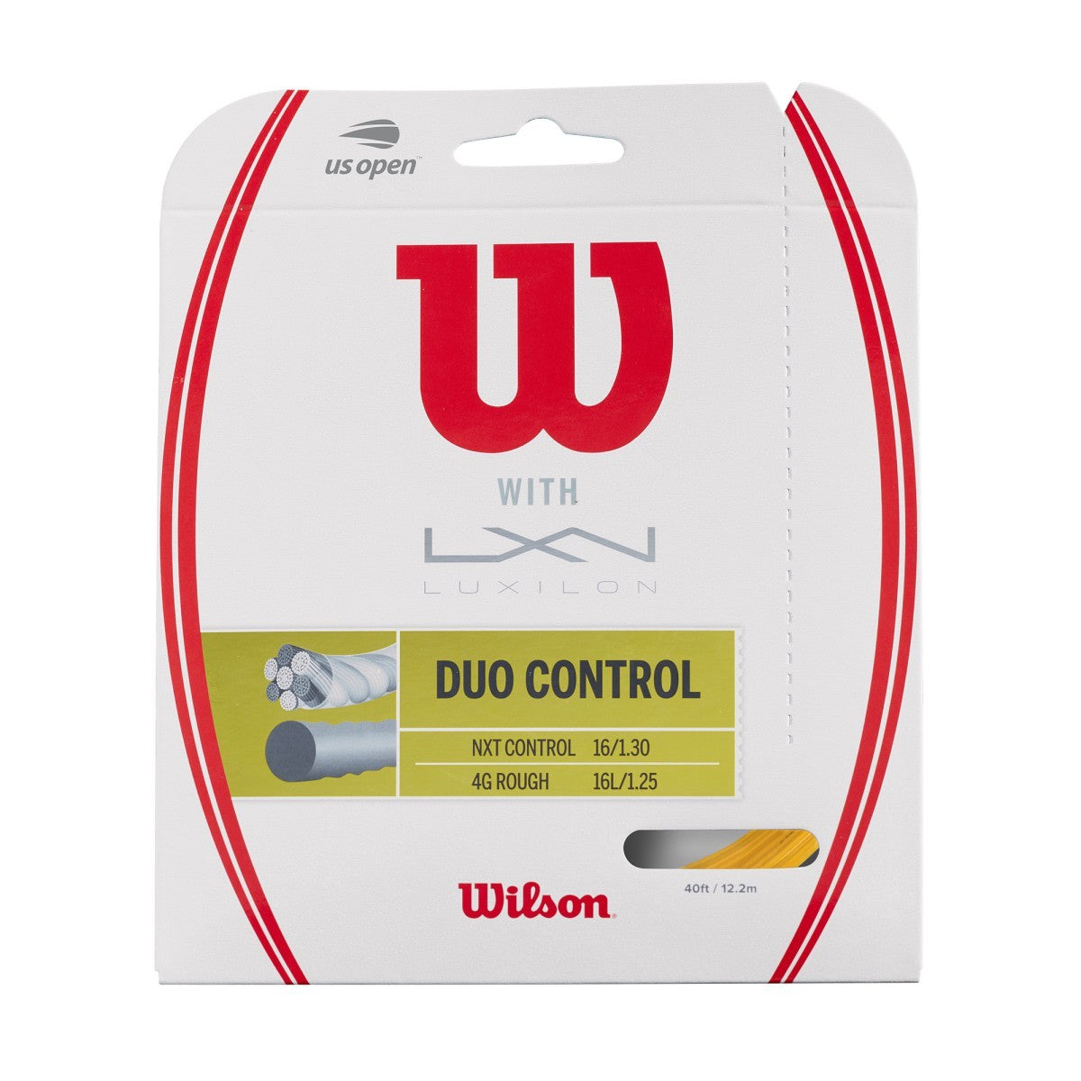 Wilson Duo Control 4G 1.25 & NXT Control Hybrid Tennis String Set - atr-sports