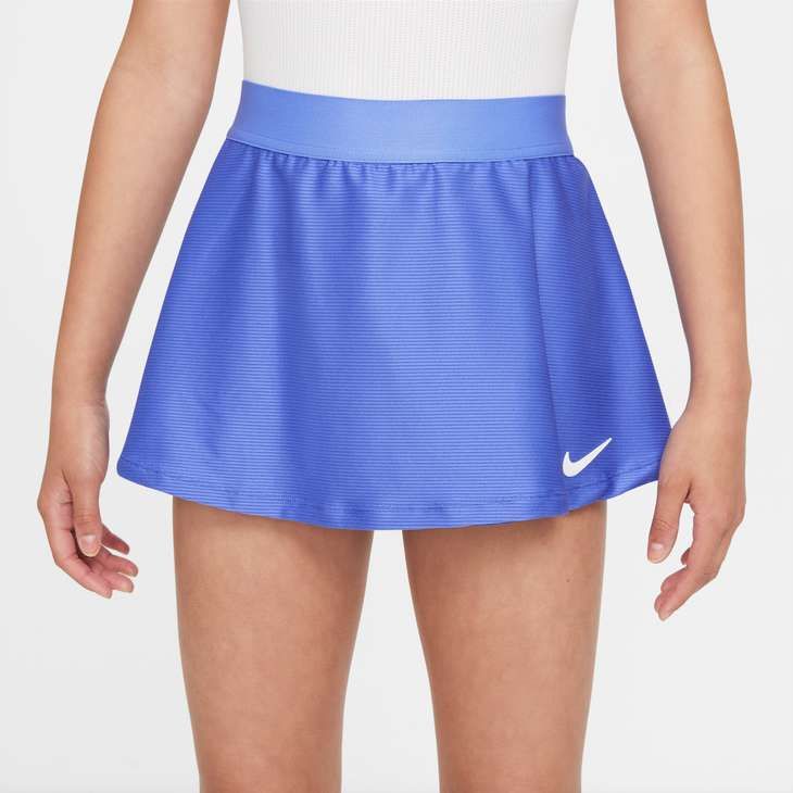 Nike Girl's Court Dri-Fit Victory Flouncy Skirt (Sapphire/White)