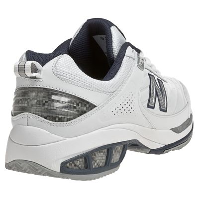 New Balance Men's MC806W Tennis Shoes in White/Navy - atr-sports