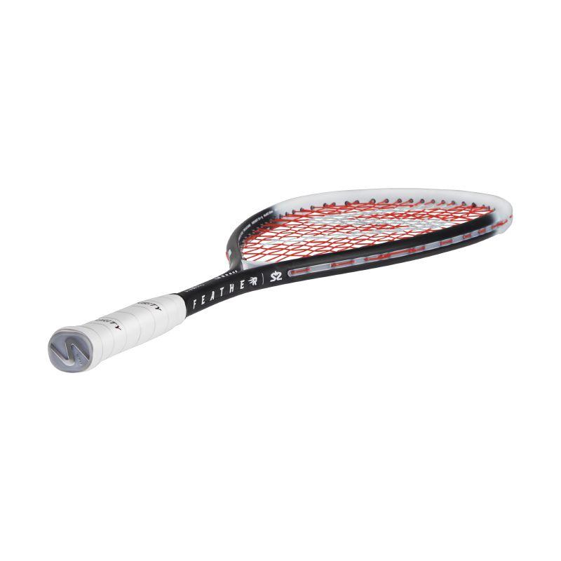 SALMING GRIT FEATHER Squash Racquet - BLACK/WHITE