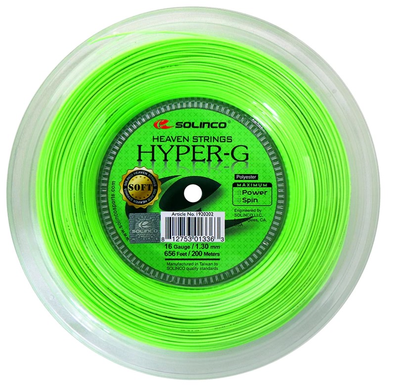 Solinco Hyper-G Soft Tennis String Reel in Green