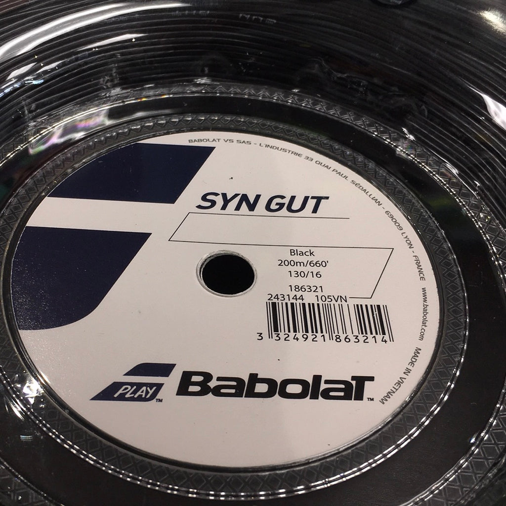 Shop Babolat SYN GUT 16 Tennis String Reel in Black ATR Sports