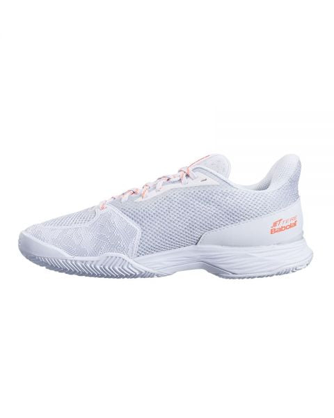 Babolat Jet Tere Clay Women's Tennis Shoes In White/Orange