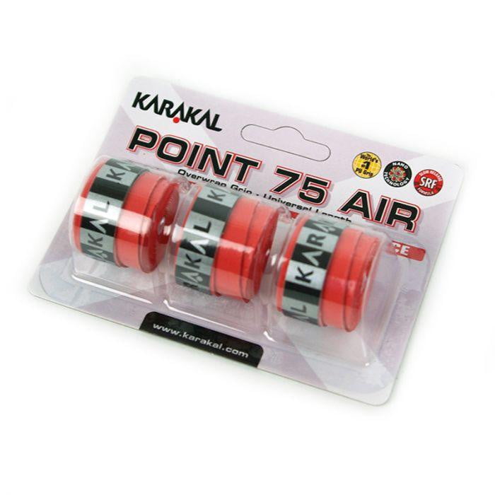 Karakal Point 75 Air Overwrap Grip 3 Pack - Various Colours - Overgrip - Karakal - ATR Sports
