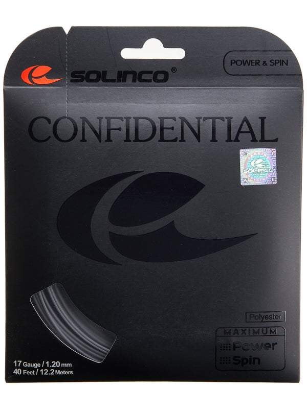 Solinco Confidential 17L Tennis String in Grey - String - Solinco - ATR Sports