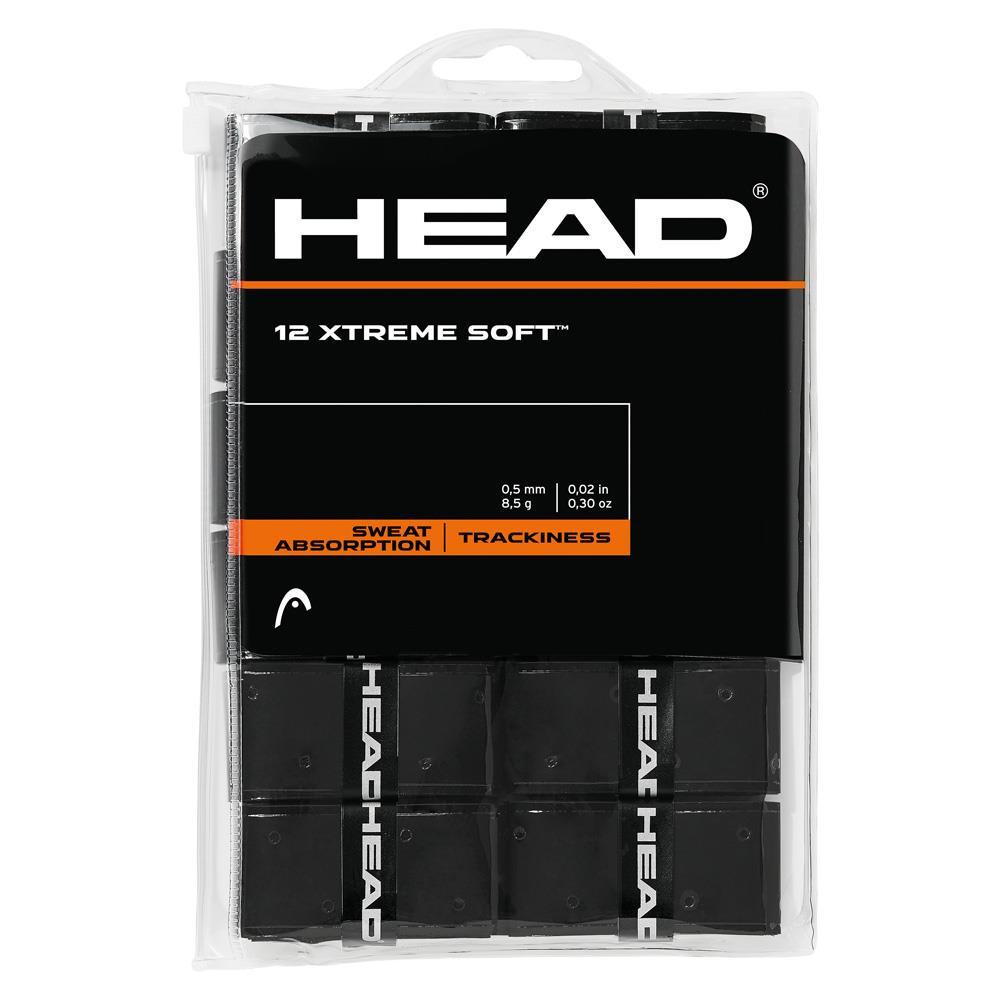 Head XTREME Soft Overgrips - 12 pack (Black) - atr-sports