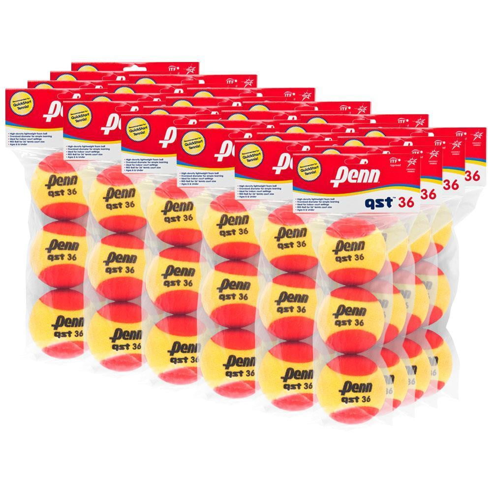 Penn QST 36 Foam Tennis Ball - Case (8 Packs / 24 Balls) - Tennis Ball - Penn - ATR Sports
