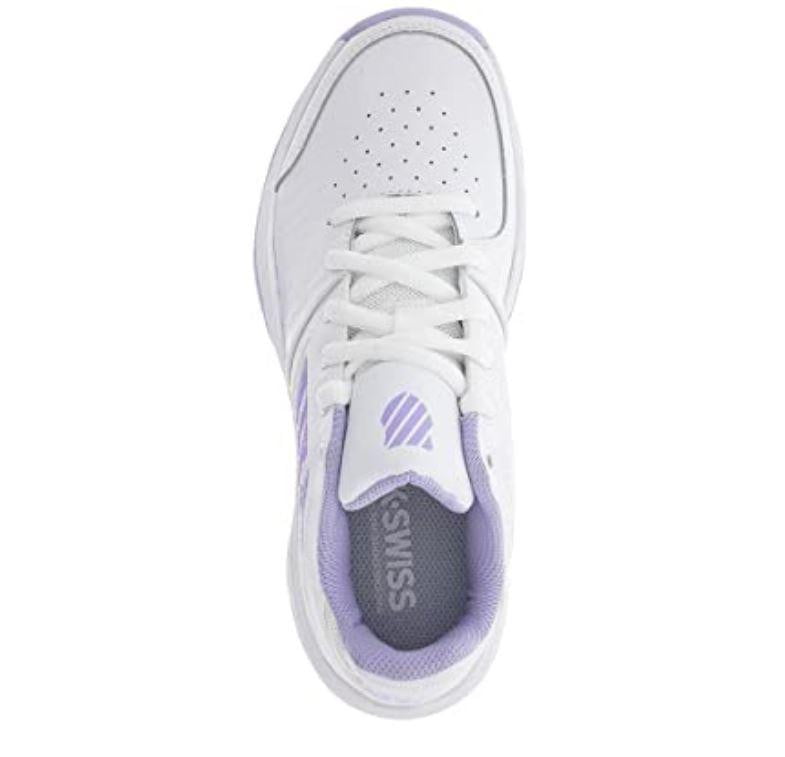 WOMENS COURT EXPRESS HB in (White/Purple/Heather) - Tennis Shoes - K-SWISS - ATR Sports