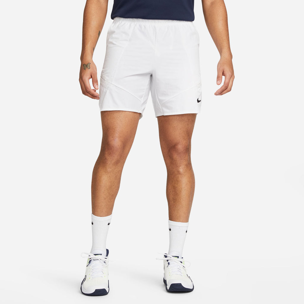 Nike Men's Court Dri-FIT Advantage Shorts 7 In White/Black