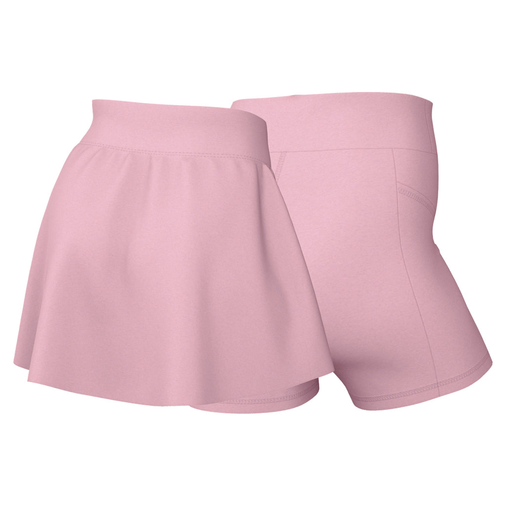 Nike Women's Dri-Fit Advantage Skirt Regular Tennis in Soft Pink/Black