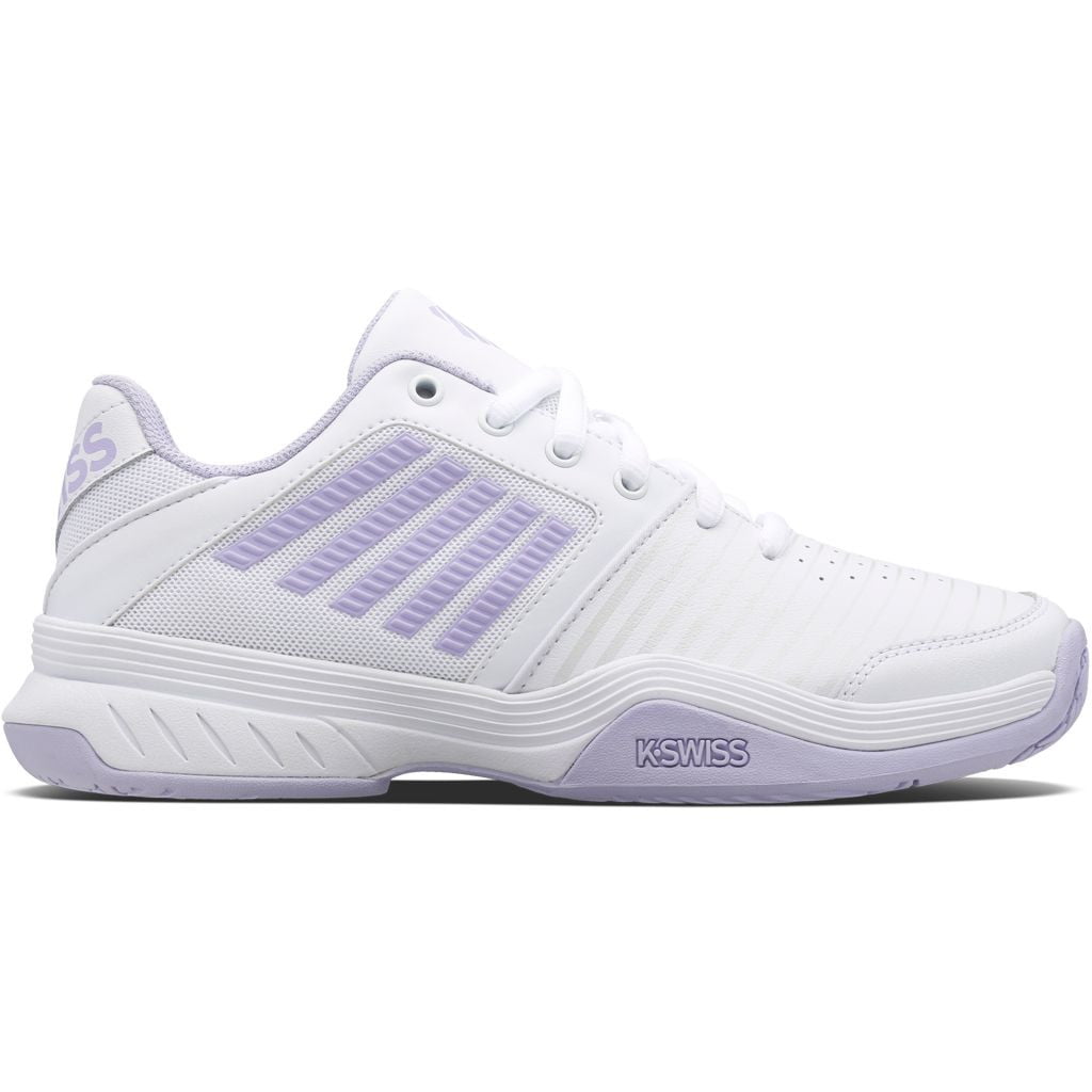WOMENS COURT EXPRESS HB in (White/Purple/Heather) - Tennis Shoes - K-SWISS - ATR Sports