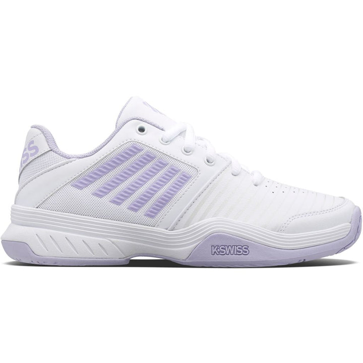 WOMENS COURT EXPRESS HB in (White/Purple/Heather) - Tennis Shoes - K-SWISS - ATR Sports